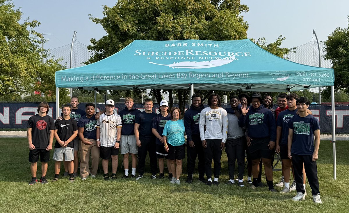 Our guys took another opportunity to serve their community yesterday as they helped set up for the Barb Smith Suicide Prevention Walk. Servant leadership at work!