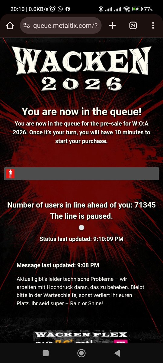 This fuzzy feeling when you're getting in line to buy a ticket, but there's 70+k people in front of you, and the website has already crashed.🤦‍♀️