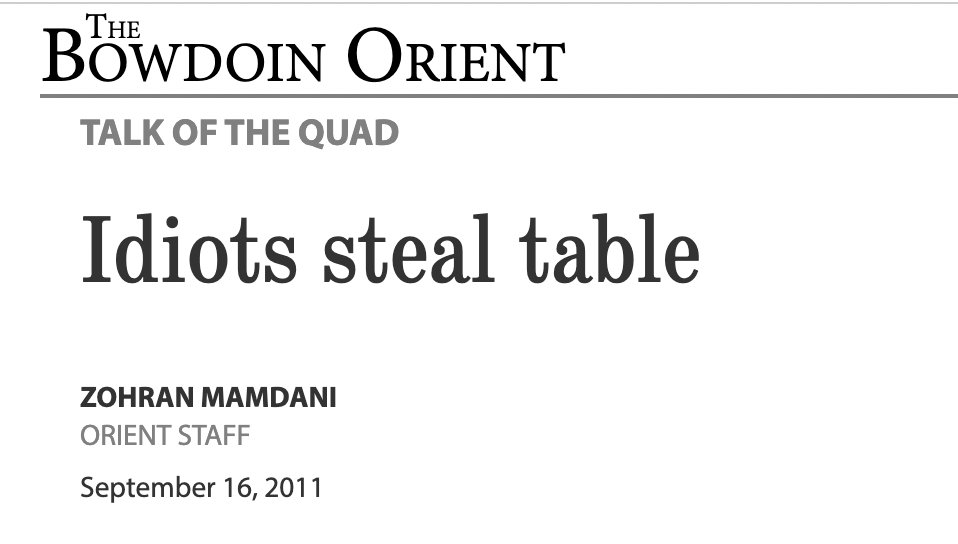 austerity is theft (@wideofthepost) on Twitter photo Passing off his own self-deprecating college column as a scoop, and it's about borrowing a table from his old dorm room for a couple of days to play beer pong. Passing off his own self-deprecating college column as a scoop, and it's about borrowing a table from his old dorm room for a couple of days to play beer pong.