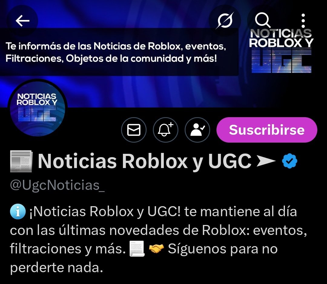 Dari_rbx4's tweet photo. @UgcNoticias_ Participo!!
User: Cuenta1524 https://t.co/T0VuR9jEoO