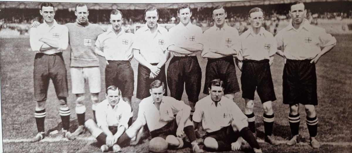 Who knew that a Derby player was an Olympic football gold medalist? Ivan Sharpe, more known for his journalism, was part of the victorious GB team in 1912. Second from the right, standing.