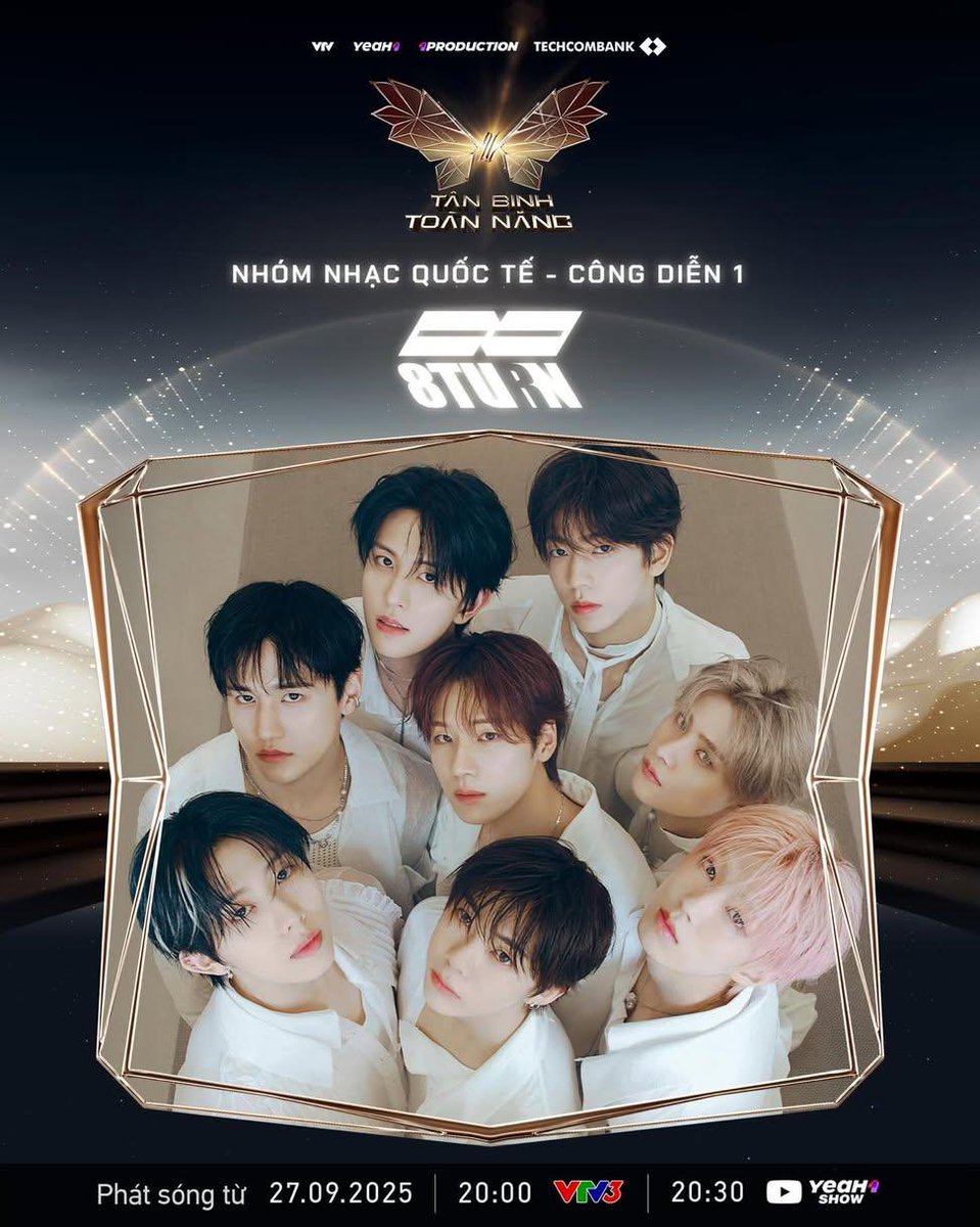 kbgmedia's tweet photo. After 14 episodes, Tân Binh Toàn Năng - Survival Stage concluded with 11-member update rookie team. This team will now compete internationally, starting with Opening Battle Stage with Korean boygroup #8TURN as the guest, pre-recording on August 12. https://t.co/SxqWQ98lWw