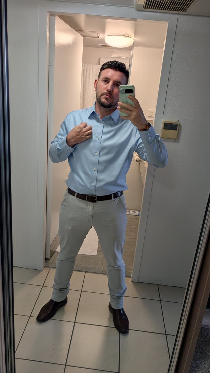 It's business attire today.