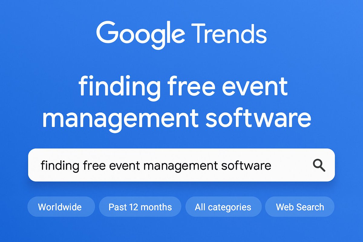 nktr_networking's tweet photo. Looks like more and more people are searching for free event management software. Is this mostly because of the economy? Or is it because of other behavioral trends in the event industry right now? https://t.co/htG6vmjZGO