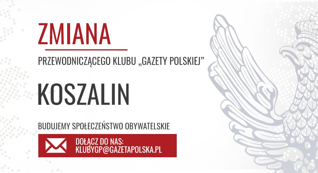 ◉ KOSZALIN - Zmiana Przewodniczącego Klubu „Gazety Polskiej"

#KlubyGP #Koszalin #KlubyGazetyPolskiej