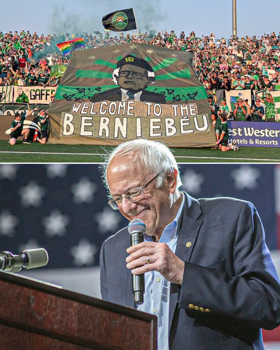 “Welcome to the Berniebeu”

Vermont Green fans showcased this Bernie Sanders inspired tifo at the USL League Two final vs Ballard FC 😂

ABSOLUTELY INCREDIBLE 🇺🇸👏