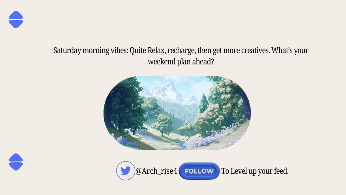 Arch_rise4's tweet image. #GM  People of the Globe🌞🪴Saturday reminder 
 What’s your weekend plan ahead?
#WeekendWisdom #TechStorytelling