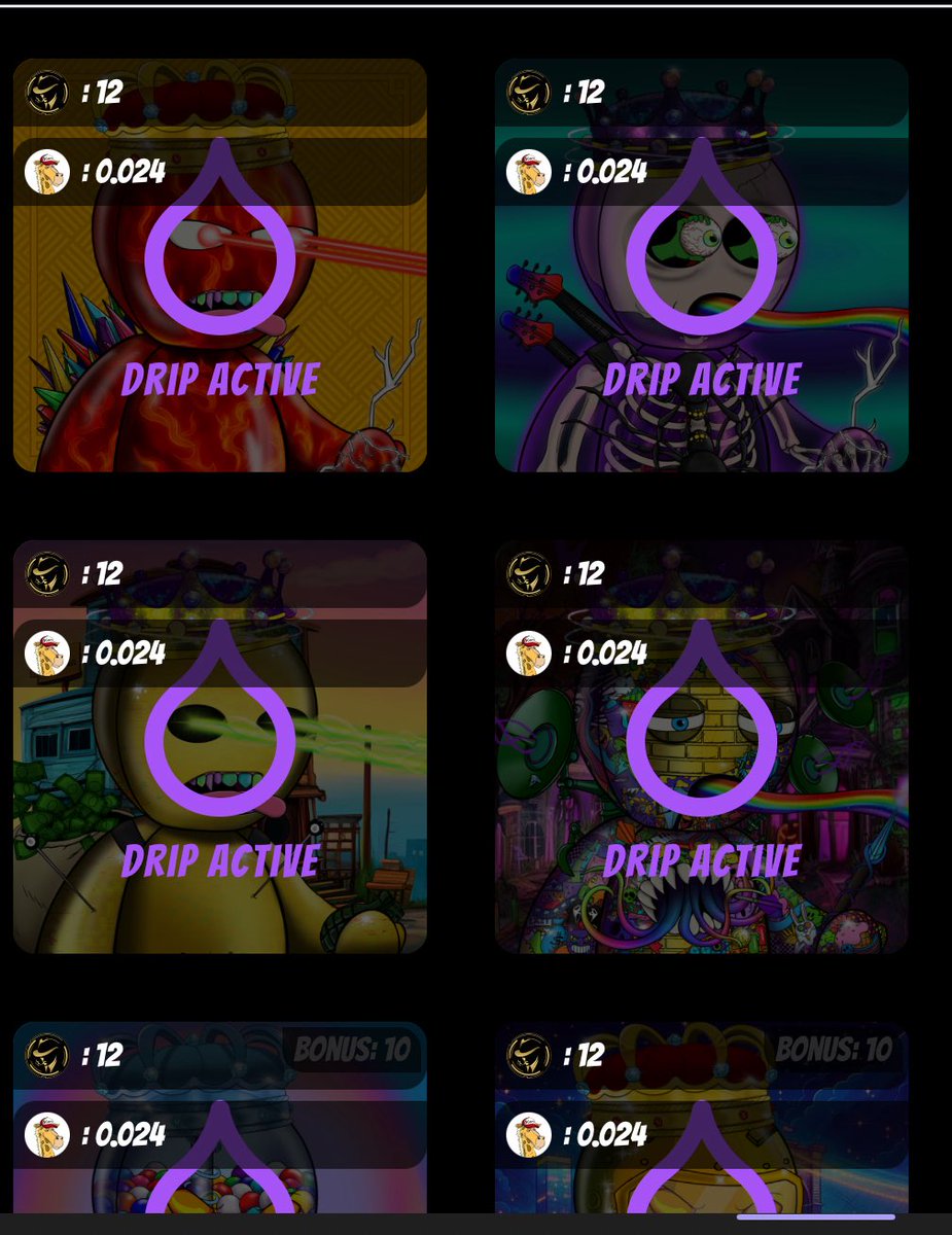 👑 The next round of crown Dao staking drip is now LIVE!!!! We running a juicy 45 day drip of two banger tokens!!!
👑 All Crown Dao drip stakers will earn 12 $GOTM and 0.024 $Gary per day! 
✅ GOTM is the native utility token from the utility service provider powerhouse
