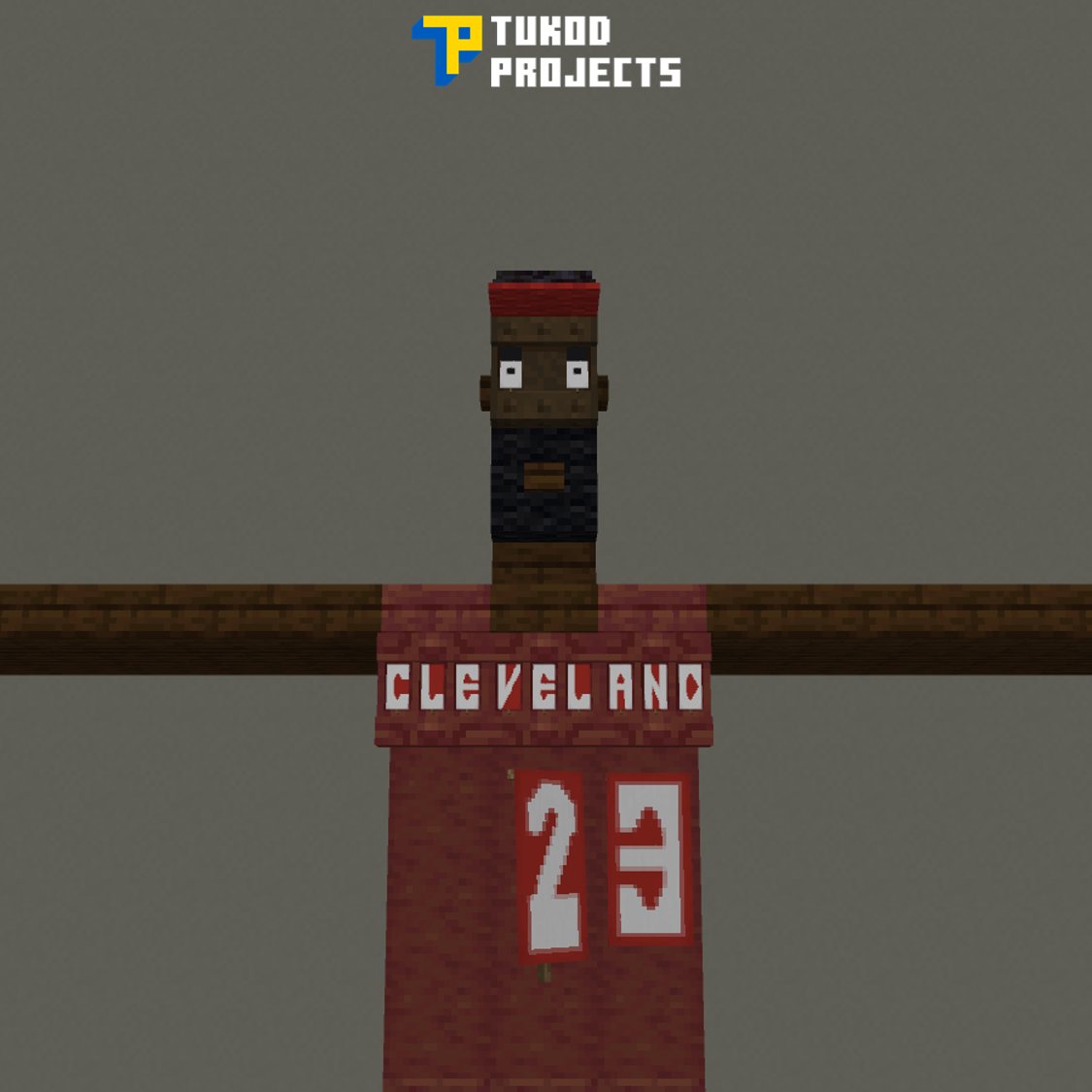 TukodProjects's tweet image. Minecraft LeBron James in a Cleveland Cavaliers jersey with some shelf blocks

#Minecraft #MinecraftBedrock #MinecraftBuilds #Basketball #NBA #ClevelandCavaliers #LeBronJames