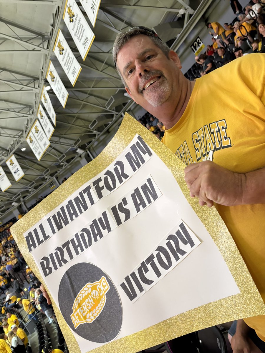 cluda34's tweet photo. #tbtwichita  All I want for my birthday is a Aftershock win!! https://t.co/TULyAi3FQG