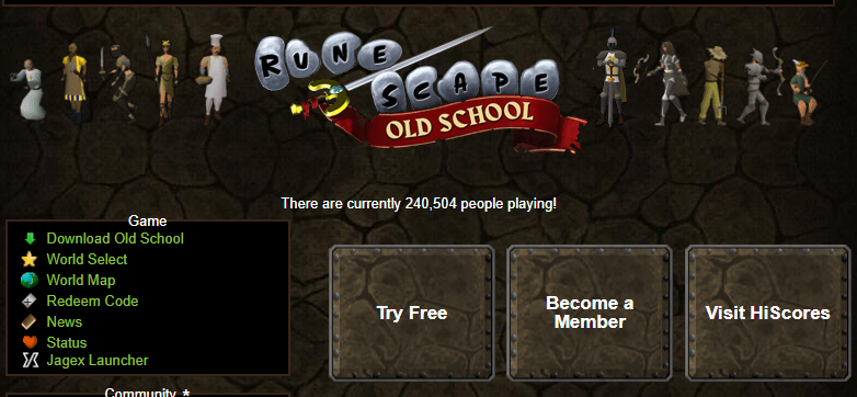 240,000!!!! all time highest player count after launching 12 years ago, we just keep reaching new heights...

OSRS proving to be the greatest MMORPG of all time