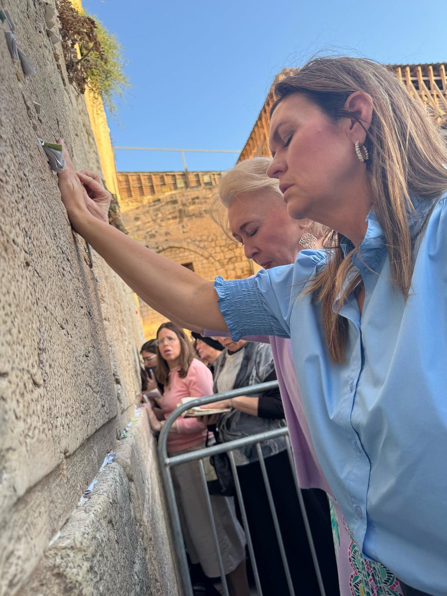Gov. Mike Huckabee (@govmikehuckabee) on Twitter photo Daughter <a href="/SarahHuckabee/">Sarah Huckabee Sanders</a> & wife/mother <a href="/janethuckabee/">Janet Huckabee</a> at Western Wall to pray on Tisha B’av as Sarah arrives for trade mission. Daughter <a href="/SarahHuckabee/">Sarah Huckabee Sanders</a> & wife/mother <a href="/janethuckabee/">Janet Huckabee</a> at Western Wall to pray on Tisha B’av as Sarah arrives for trade mission.