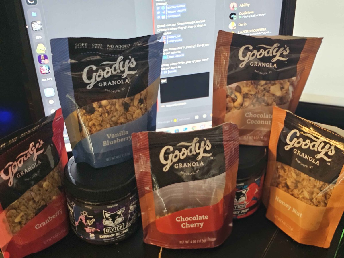 GLYTCH | BLACKFOX (@blackfox87fps) on Twitter photo Love seeing people get their orders from <a href="/GoodysGranola/">Goody's Granola</a>
This was a first time buying and they said "We are hooked!" Love seeing people get their orders from <a href="/GoodysGranola/">Goody's Granola</a>
This was a first time buying and they said "We are hooked!"