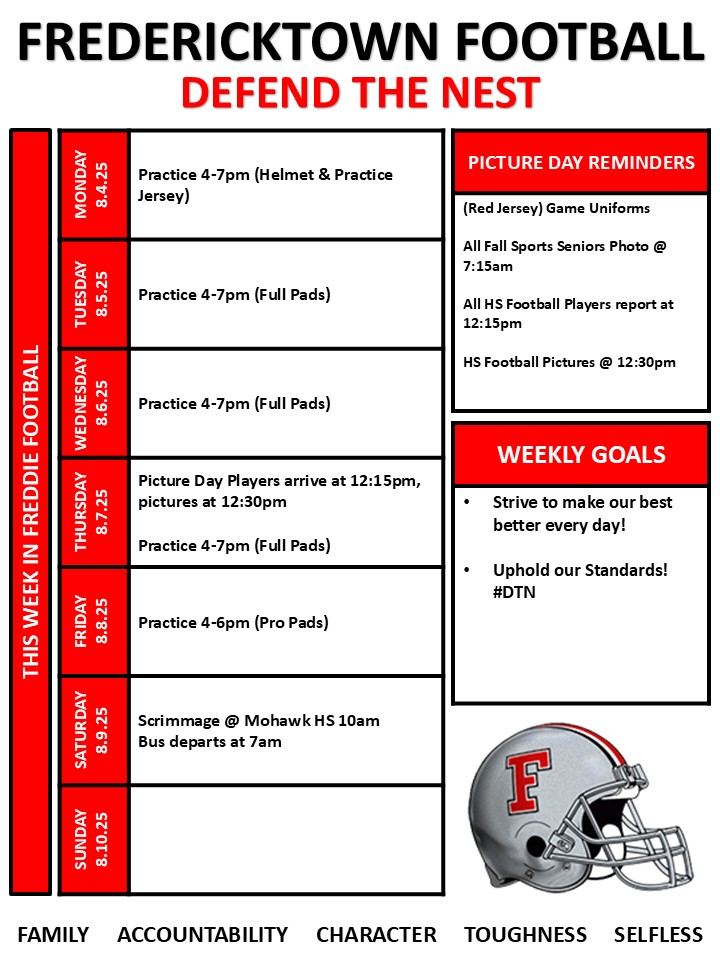 19 days until game 1! Keep striving to make our best better each and every day Freddies. #DTN #TPW #FACTS