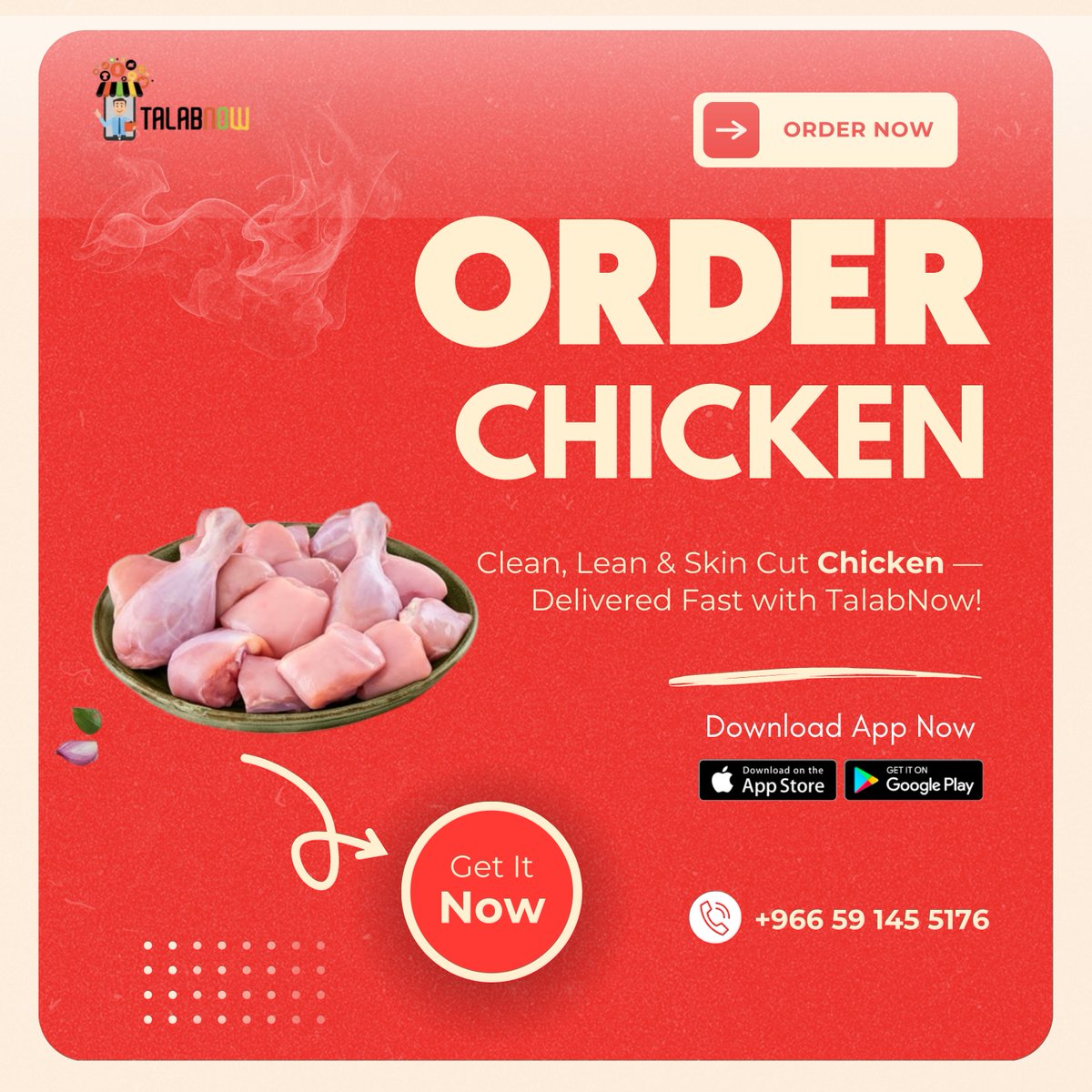 talabnowapp's tweet image. 🍗 Clean, Lean &amp;amp; Skin Cut Chicken — Delivered Fast with TalabNow📞 Same-Day Delivery via WhatsApp: +966 591455176
📲 Download TalabNow App Now:
iOS: apple.co/4j74WQv
Android: play.google.com/store/apps/det…

#TalabNow #FreshChicken #PremiumMeat #ReadyToCook #ChickenDelivery