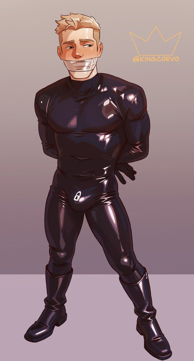 Cuck boi here really needs to learn his boyfriend isn't Gunna tie him up in latex before dinner.... It's so he can go have dinner with his boss. And for those who aren't into cuck stuff. A blank version. Put your fantasies on him. It's fun.