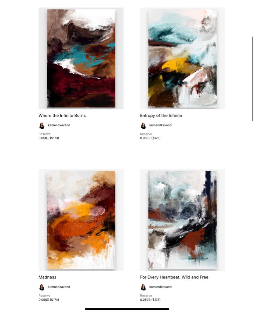 Happy Sunday 🤍

4 Paintings 
4 Feelings 
4 Life

Available on SR