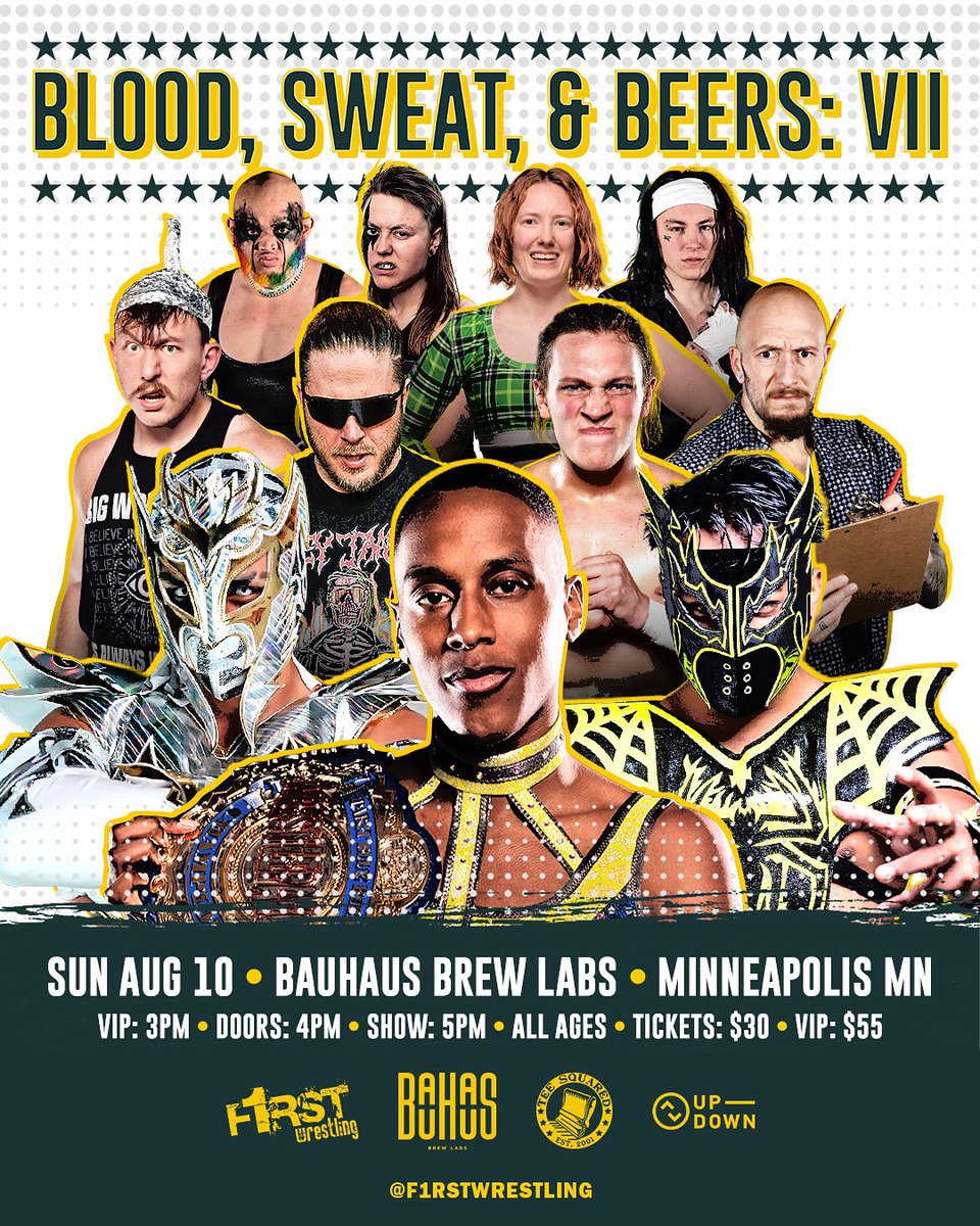 🚨SUNDAY | AUGUST 10TH🚨

𝑩𝑳𝑶𝑶𝑫, 𝑺𝑾𝑬𝑨𝑻, &amp; 𝑩𝑬𝑬𝑹𝑺
@bauhausbrewlabs | Minneapolis, MN
VIP 3pm • Doors 4pm • Show 5pm
All Ages Welcome (21+🍻)

❗️TICKETS ARE STILL AVAILABLE❗️
🎟️ dojour.us/e/56548-blood-…