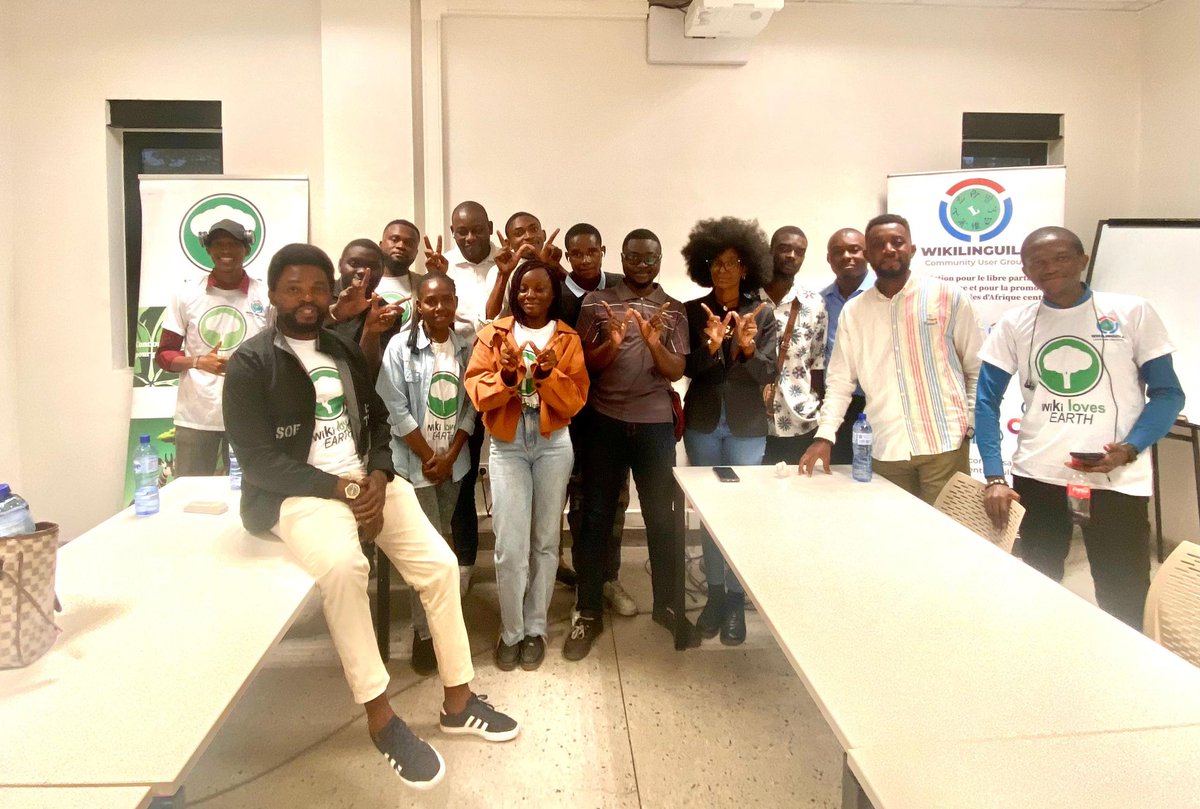 WikiLinguila's tweet photo. Mbóte,
Retour en images sur notre deuxième et dernier atelier du concours #WikiLovesEarth 2025 à Kinshasa 🌍🇨🇩
Merci à tous ceux qui ont répondu présent à cet atelier 💚
#WLE2025 #WikiLovesEarthRDC #Wikimediafoundation #Kinshasa #biodiversité #naturephotography #naturelovers https://t.co/HlfBzDfTwn