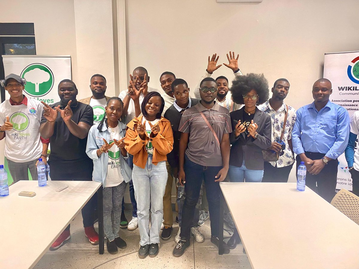 Mbóte,

Retour en images sur notre deuxième et dernier atelier du concours #WikiLovesEarth 2025 à Kinshasa 🌍🇨🇩
Merci à tous ceux qui ont répondu présent à cet atelier 💚

#WLE2025 #WikiLovesEarthRDC #Wikimediafoundation  #Kinshasa #biodiversité #naturephotography #naturelovers