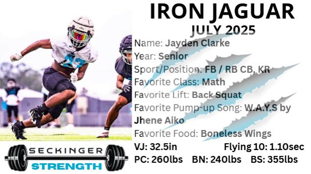 John G. Patrick (@coachjgpatrick) on Twitter photo Congrats to the JULY IRON JAGs <a href="/SKG_Volleyball/">Seckinger Volleyball</a> <a href="/SKG_Football/">Seckinger Football</a> <a href="/SKG_Athletics/">Seckinger Athletics</a> #ᴘʀᴏᴛᴇᴄᴛᴛʜᴇʙʀᴀɴᴅ #4theSKG #SKGBuilt Congrats to the JULY IRON JAGs <a href="/SKG_Volleyball/">Seckinger Volleyball</a> <a href="/SKG_Football/">Seckinger Football</a> <a href="/SKG_Athletics/">Seckinger Athletics</a> #ᴘʀᴏᴛᴇᴄᴛᴛʜᴇʙʀᴀɴᴅ #4theSKG #SKGBuilt