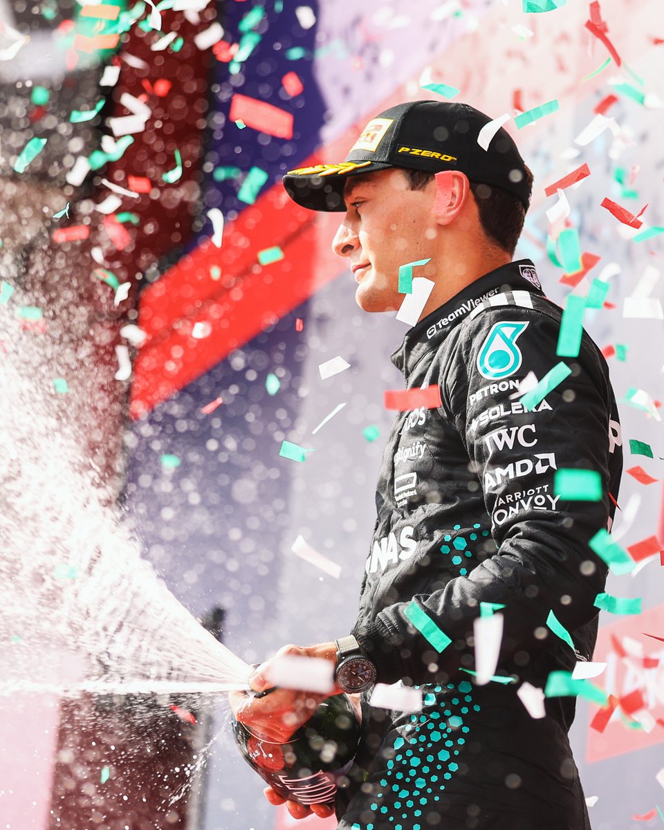 amgmotorsport's tweet photo. #F1 – P3 at the #HungarianGP and a milestone moment – 20 podiums for @GeorgeRussell63 in the Silver Arrow. 🏆
Well done! 👏
#WorldsFastestFamily #WeLivePerformance https://t.co/J6iwCTdQC1
