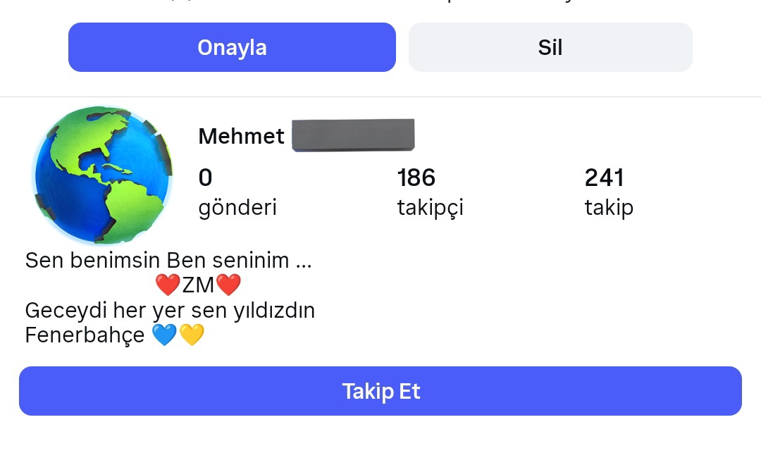 Şu tarz profiller istek atınca sevgilisine o kadar üzülüyorum ki