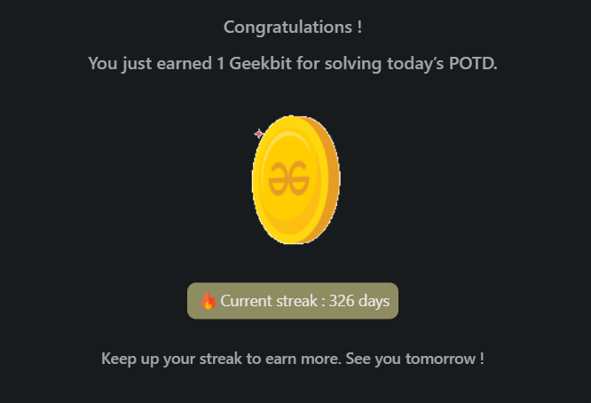SumitKumar9128's tweet photo. 🔥 Day 326 of #geekstreak2025
✅ GFG POTD: 2D Difference Array
🧠 Used a 2D prefix-diff matrix to apply range updates in constant time, followed by cumulative row &amp; col sums to build the final matrix.
Smart and efficient!
#potd #gfg326 #2darray #prefixsum #dsa #geekstreak2025 https://t.co/KXYQ0j2bmq