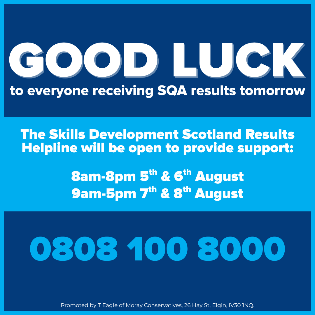 Good luck to everyone receiving SQA results tomorrow.

Skills Development Scotland have a results helpline where advisers will be available to discuss options and next steps, whatever your results.

myworldofwork.co.uk #SQAResults