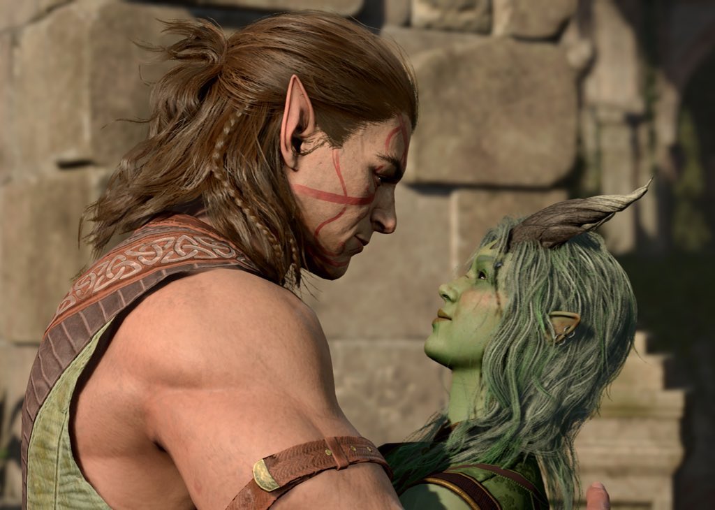 megdrawz's tweet photo. OC X CANON CHECKPOINT: Show your oc and who you ship them with.

🐺🐻: Kalsin beloved 

#halsin #bg3 #kalsin 💚💛 https://t.co/8l6SLjgGwm
