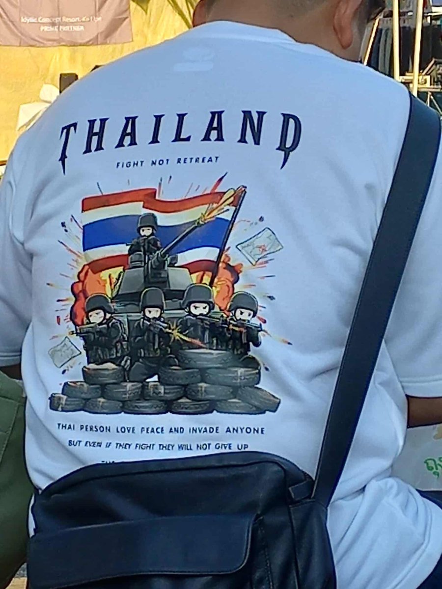 no_lying_'s tweet photo. Truth from Thailand “Thailand love peace but invade Cambodia / anyone” 

#CambodiaNeedsPeace #ThailandStartedTheWar #PeaceForCambodia #ExposeThailandLies https://t.co/OKbglBIrrO