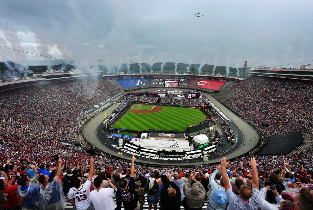 MLB Speedway Classic Update ⬇️

Due to a non-baseball stadium policy, we are rebooting all players from the Speedway Classic game yesterday between the Reds and Braves that don’t start the game when it resumes today at 1:00 PM ET. This will include pitchers.