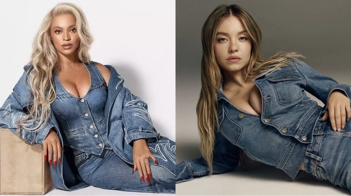Lisa07111971's tweet photo. American Eagle or Levi’s? 

Two brilliant ad campaigns. 

Two gorgeous women with great genes.

Two iconic companies. 

Both celebrating women. 

Remind me again why are we mad at AE? https://t.co/AzWrRV05Bp