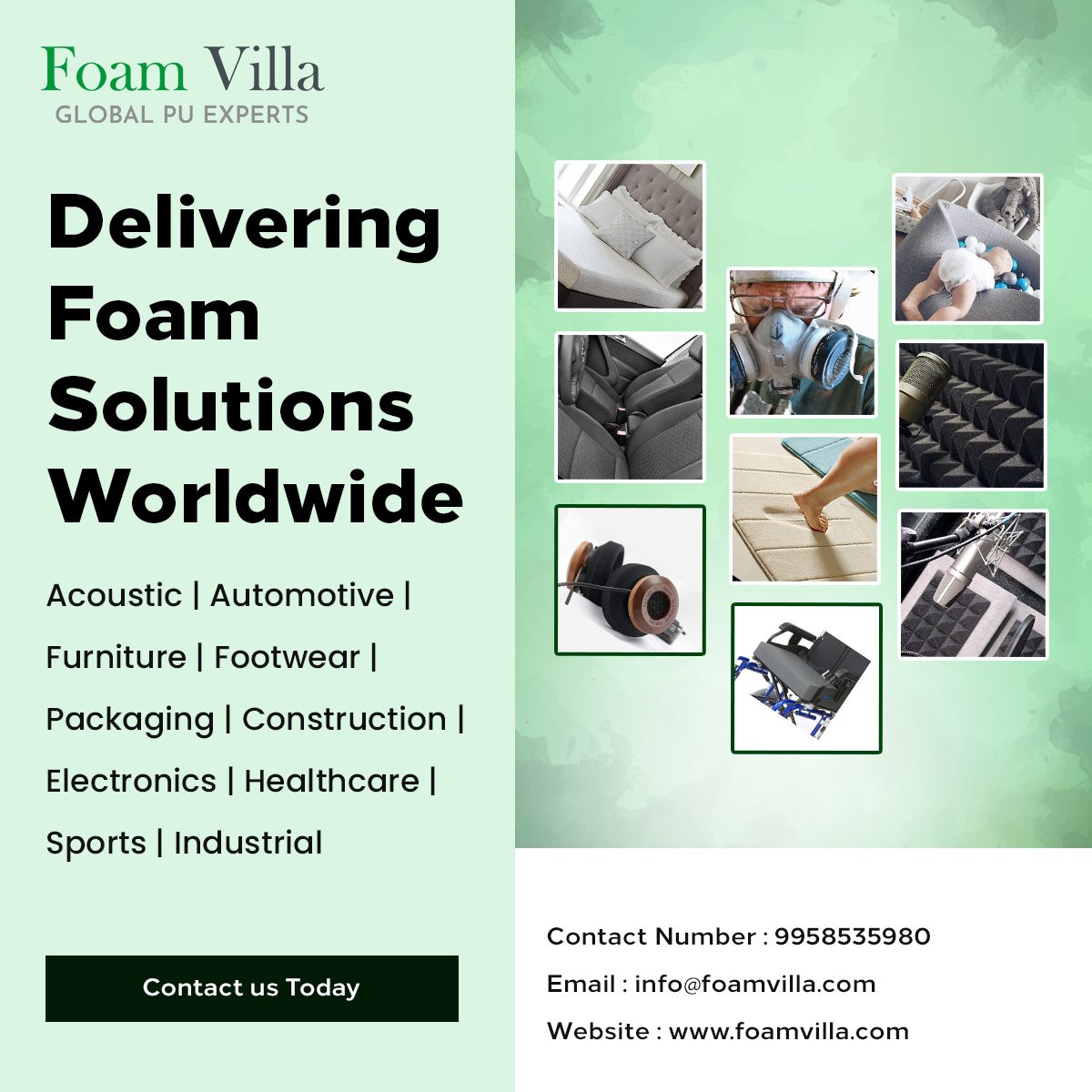 foamvilla's tweet photo. Delivering foam solutions worldwide—trusted PU and flexible foam for every industry, every need. Quality you can rely on. #FoamSolutions #PUFoam #GlobalSupply #Manufacturing #B2B #Innovation https://t.co/g4iMBaEubN