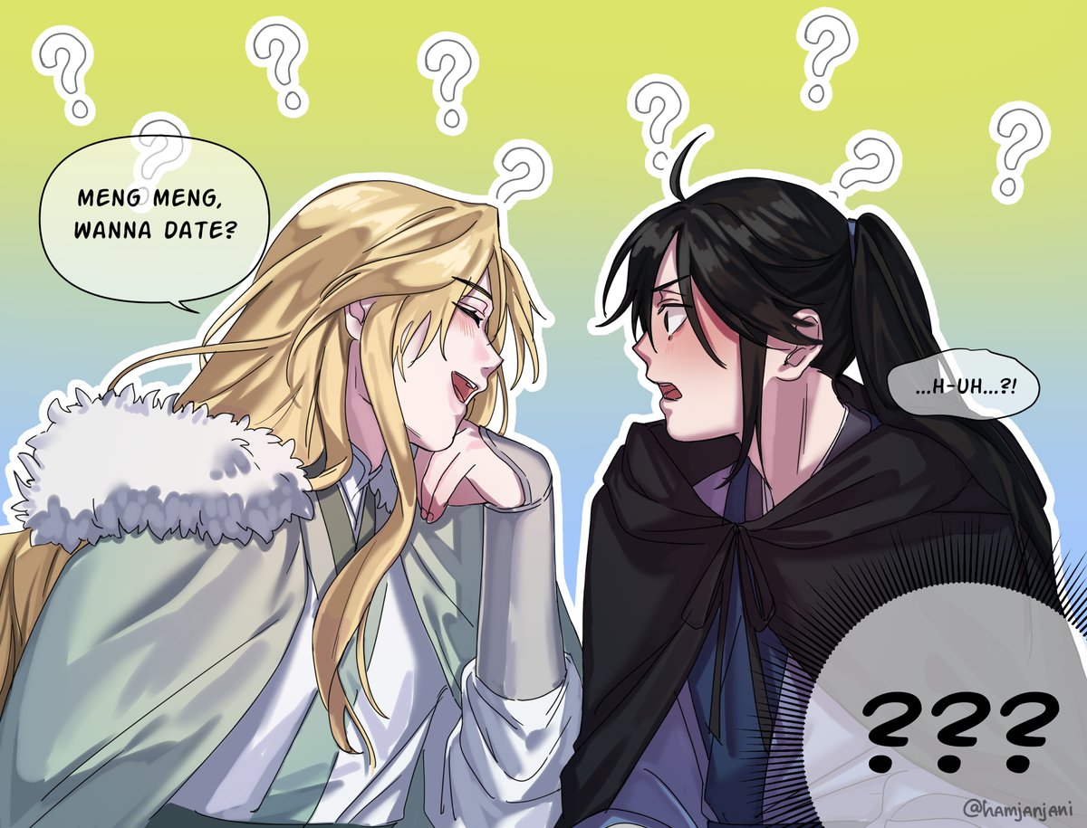 hamjanjani's tweet photo. say yes mengmeng 🤭
#meimeng #2ha #fanart #二哈和他的白猫师尊 https://t.co/Yp153HAisL