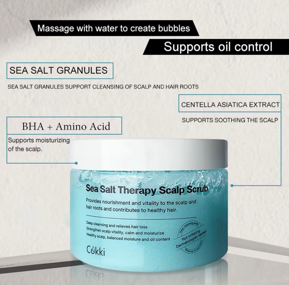 Siapa ada masalah kulit kepala selalu berminyak &amp; gatal gatal 😩

Scrub kepala sea salt ni penyelamat sangat! Sebelum ni hari hari kena basuh kepala sebab gatal teruk, sekarang skip 2 hari pun dah takde gatal gatal lagi 😎