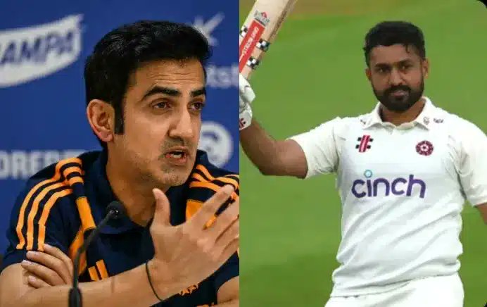 Appoplexiian's tweet image. Happy Retirement 
Gautam Gambhir and Karun Nair
#ENGvINDTest