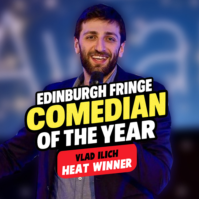 NTKComedy's tweet photo. 🔥 Heat 3 of Fringe Comedian of the Year 2025 is LIVE!
🎙️ 5 comics battle for a semi-final spot at #EdFringe
🏆 Winner: Vlad Ilich
🗳️ VOTE NOW for your wildcard pick!
▶️ Watch: https://t.co/iX25KtwrJR
#StandUpComedy #Fringe2025 #edfringe  #LiveComedy https://t.co/daFyNpVcCH