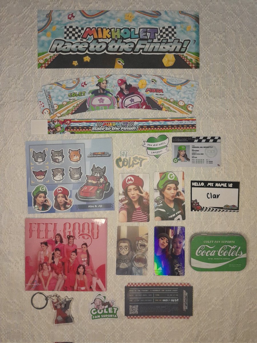 rnbwxmikha's tweet photo. Heart is full after attending Mikholet cse (won prizes from Mikha and Colet's Fan Supports + a Feel Good album!) 🥹

Congratulations and thank you, @projectmikholet, for a wonderful event! Seated for the next one ❤️💚

#MikholetRaceToTheFinish
#HappyAbunjingzDay
#ProjectMikholet https://t.co/54IszpyfpC