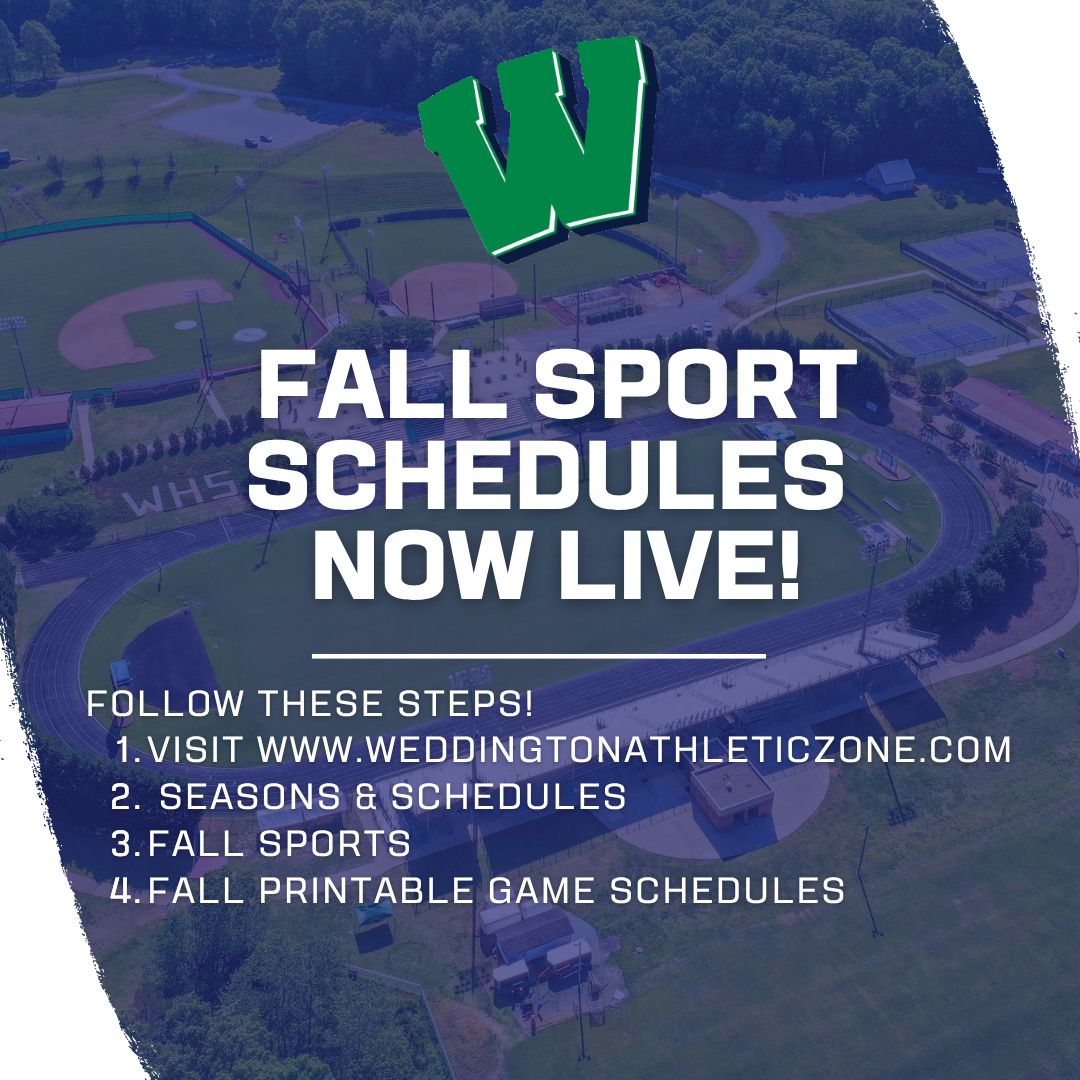 Weddington Athletics (@whswarriors) on Twitter photo Our website is still a work in progress, but our fall sport schedules are now live! Follow the directions below or click the link below!
weddingtonathleticzone.com/page/d14d2533-…
<a href="/AGHoulihan/">Andrew G. Houlihan</a> <a href="/UCPSNC/">Union County Public Schools</a> <a href="/UCPSNCAthletics/">UCPS NC Athletics</a> <a href="/WeddingtonHSNC/">Weddington High School</a> Our website is still a work in progress, but our fall sport schedules are now live! Follow the directions below or click the link below!
weddingtonathleticzone.com/page/d14d2533-…
<a href="/AGHoulihan/">Andrew G. Houlihan</a> <a href="/UCPSNC/">Union County Public Schools</a> <a href="/UCPSNCAthletics/">UCPS NC Athletics</a> <a href="/WeddingtonHSNC/">Weddington High School</a>