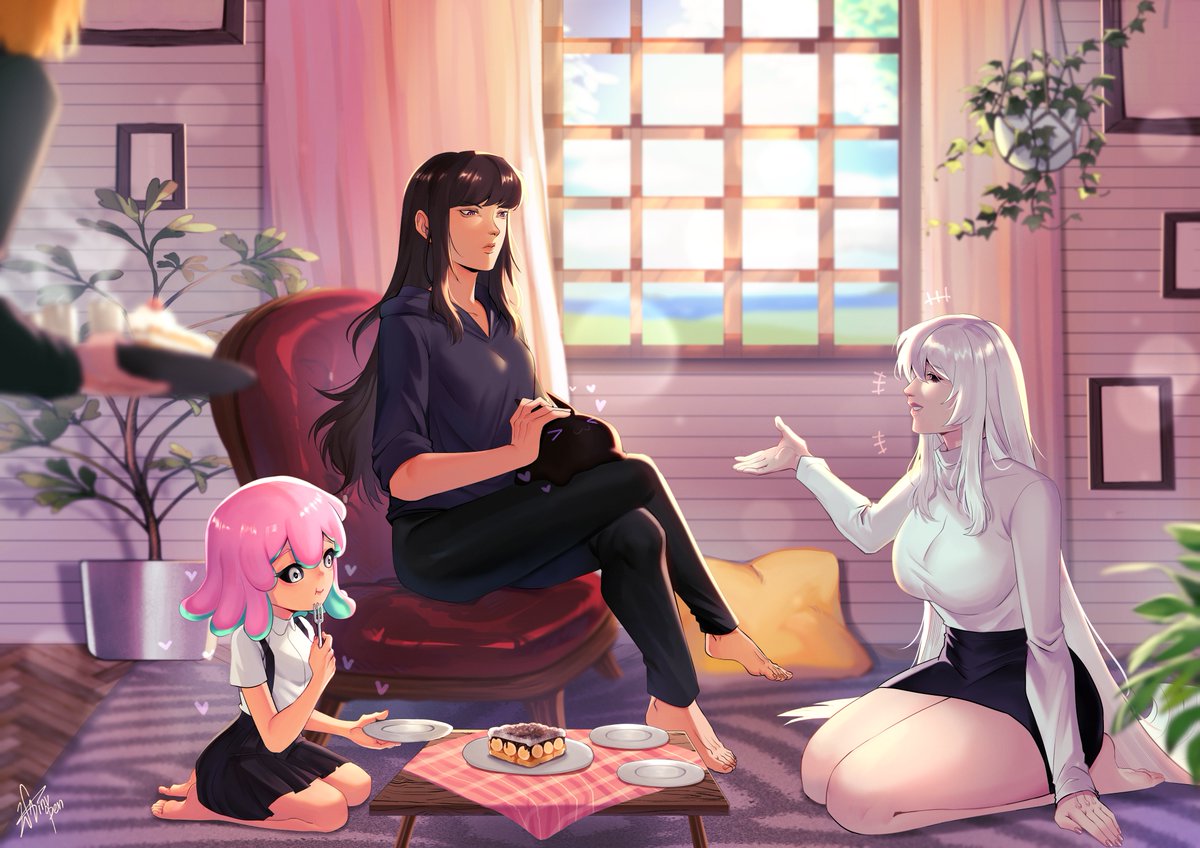 tea party🍵 with my OC #oc #art