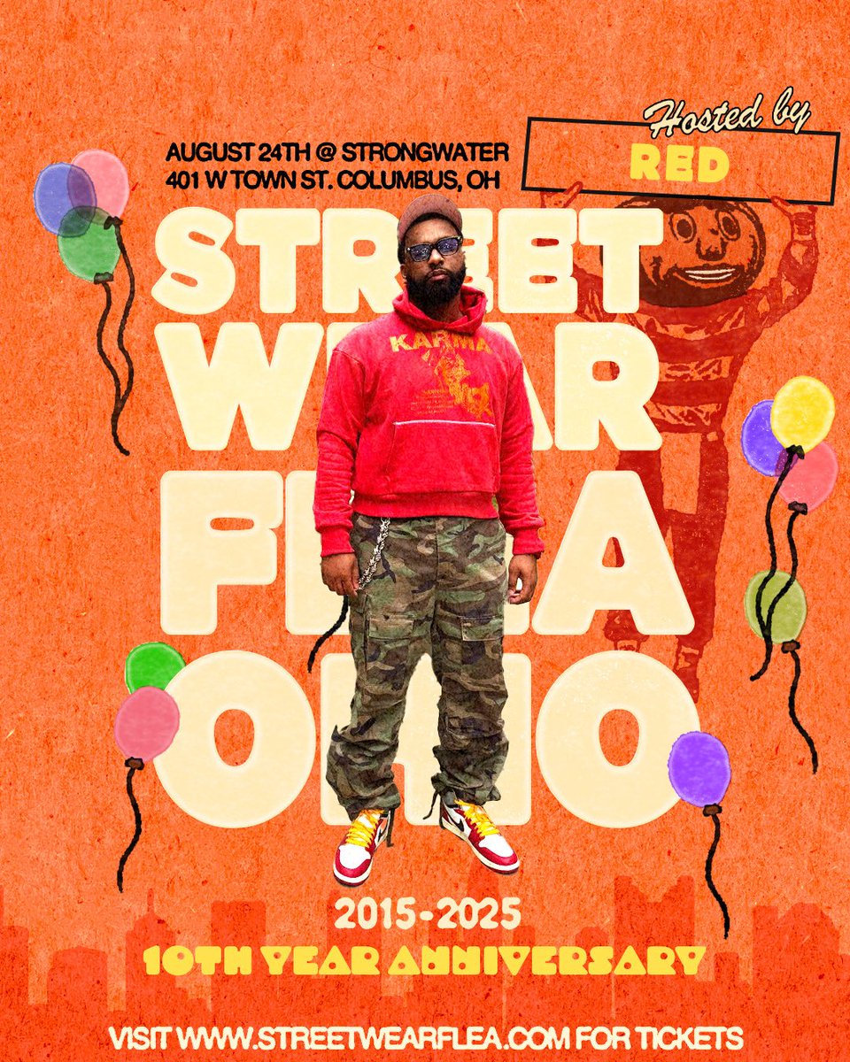 streetwearflea's tweet photo. Streetwear Flea 10th Year Anniversary loading… 🔋 

https://t.co/N7cRlvwGrm 

Hosted by ❤️‍🔥: https://t.co/NcdGHMtL5m