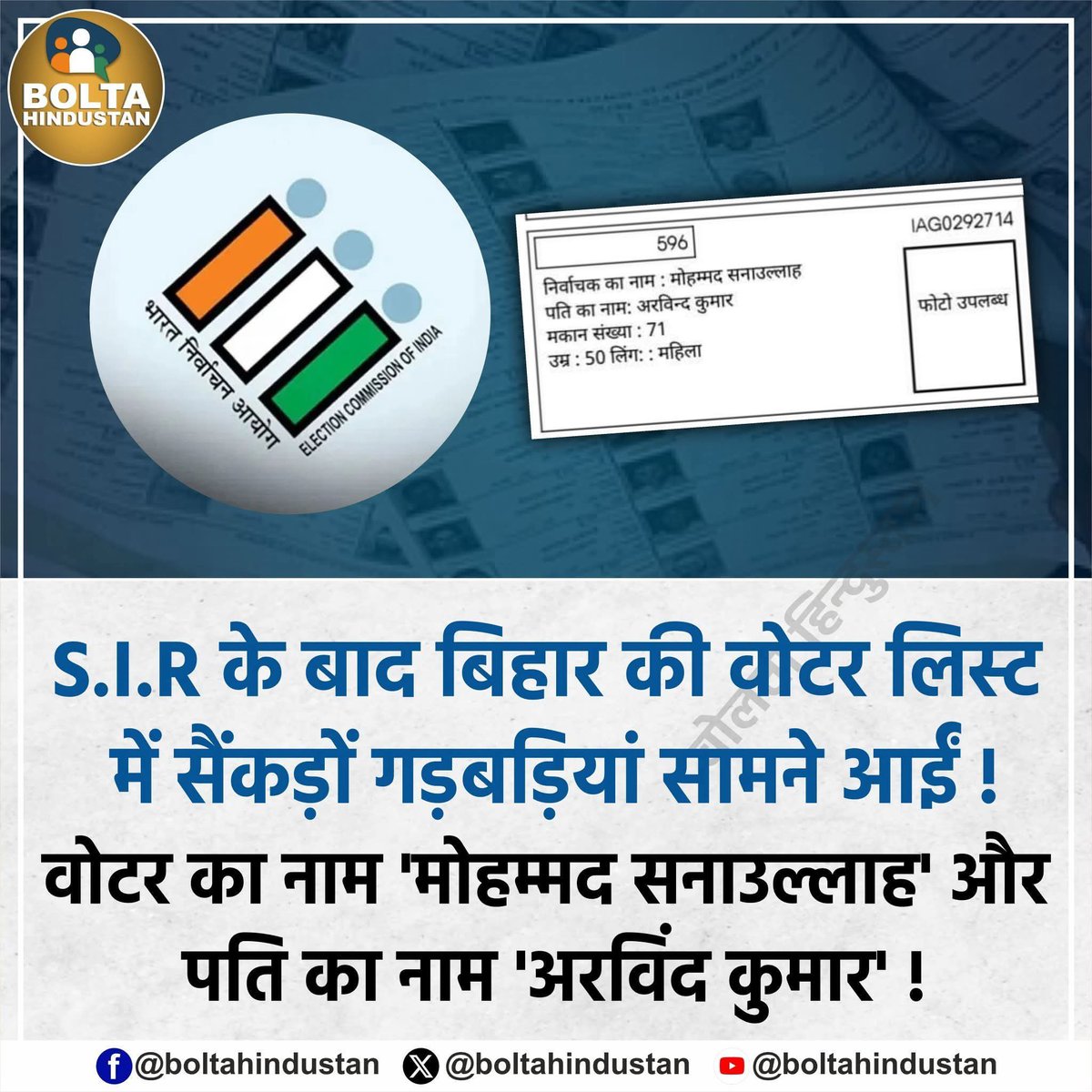 ए चौकीदार…बोला के जिम्मेदार?

#BiharElection2025 #VoterVerification #votechori