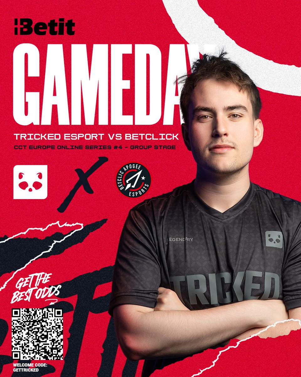 Playing vs. <a href="/BetclicApogee/">Betclic Apogee Esports</a> tonight at 19.00 for a spot in the playoffs of <a href="/CCT_CS/">Champion of Champions Tour CS2</a> S3 Europe series #4!

Remember you can bet on all our matches at <a href="/BetitDk/">Betit.dk</a> Betit.dk 💰🦝💰

#Gettricked #Betitdk