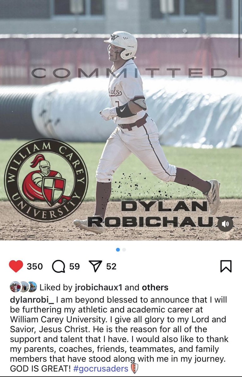 Steve Barrington (@coachb_36) on Twitter photo Congratulations <a href="/dylanrobi_/">Dylan Robichaux</a>
Very proud of you and thankful for our time with <a href="/eastcoastbball/">East Coast Sox Baseball</a>
William Carey is not only getting a hard nosed talented player that plays the game the right way but an even better young men from a great family.
Go be great in all you do!!! 👊🏼 Congratulations <a href="/dylanrobi_/">Dylan Robichaux</a>
Very proud of you and thankful for our time with <a href="/eastcoastbball/">East Coast Sox Baseball</a>
William Carey is not only getting a hard nosed talented player that plays the game the right way but an even better young men from a great family.
Go be great in all you do!!! 👊🏼
