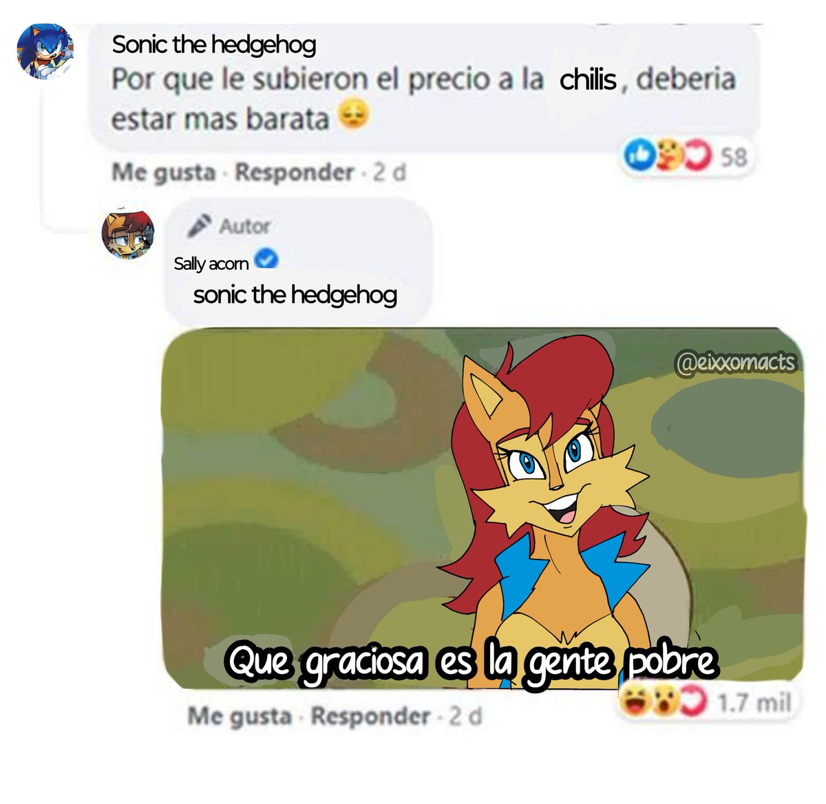 Buenos días les dejo este curi rancio de Sally que salió en una plática en discord