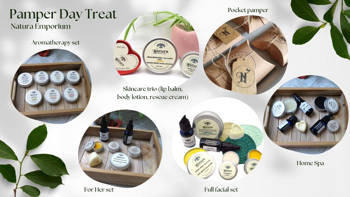 🌿 Dr Nichola Ph.D🌱 Low tox skin & haircare (@naturaemporium) on Twitter photo #FeelGoodFriday with a special treat from naturaemporiumfr.etsy.com
Enjoy 20% OFF our pamper treats.
With full on Facial Sets to Pocket Pamper Pillows, there is something for everyone & all budgets
#Earlybiz #ShopIndie #Skincare #SelfCareMatters #FeelGoodFriday with a special treat from naturaemporiumfr.etsy.com
Enjoy 20% OFF our pamper treats.
With full on Facial Sets to Pocket Pamper Pillows, there is something for everyone & all budgets
#Earlybiz #ShopIndie #Skincare #SelfCareMatters