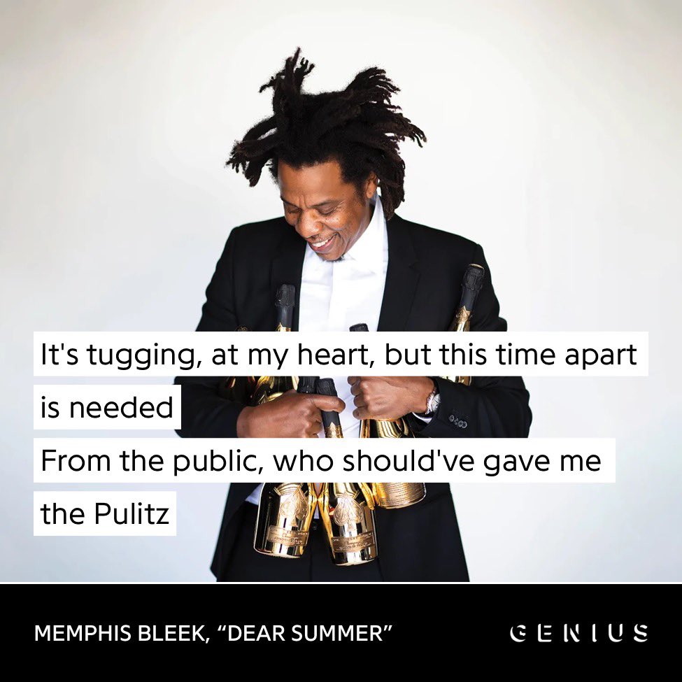 “No Rappers cared about a Pulitzer Prize before”

“It doesn’t measure great writing”

“Who even thought of a Pulitzer Prize before Kendrick Lamar won”

“Can yall stop talking about Pulitzer Prize in HipHop, that’s a new thing no lyricist wanted that”

Nas in 1999

Jay Z in 2005