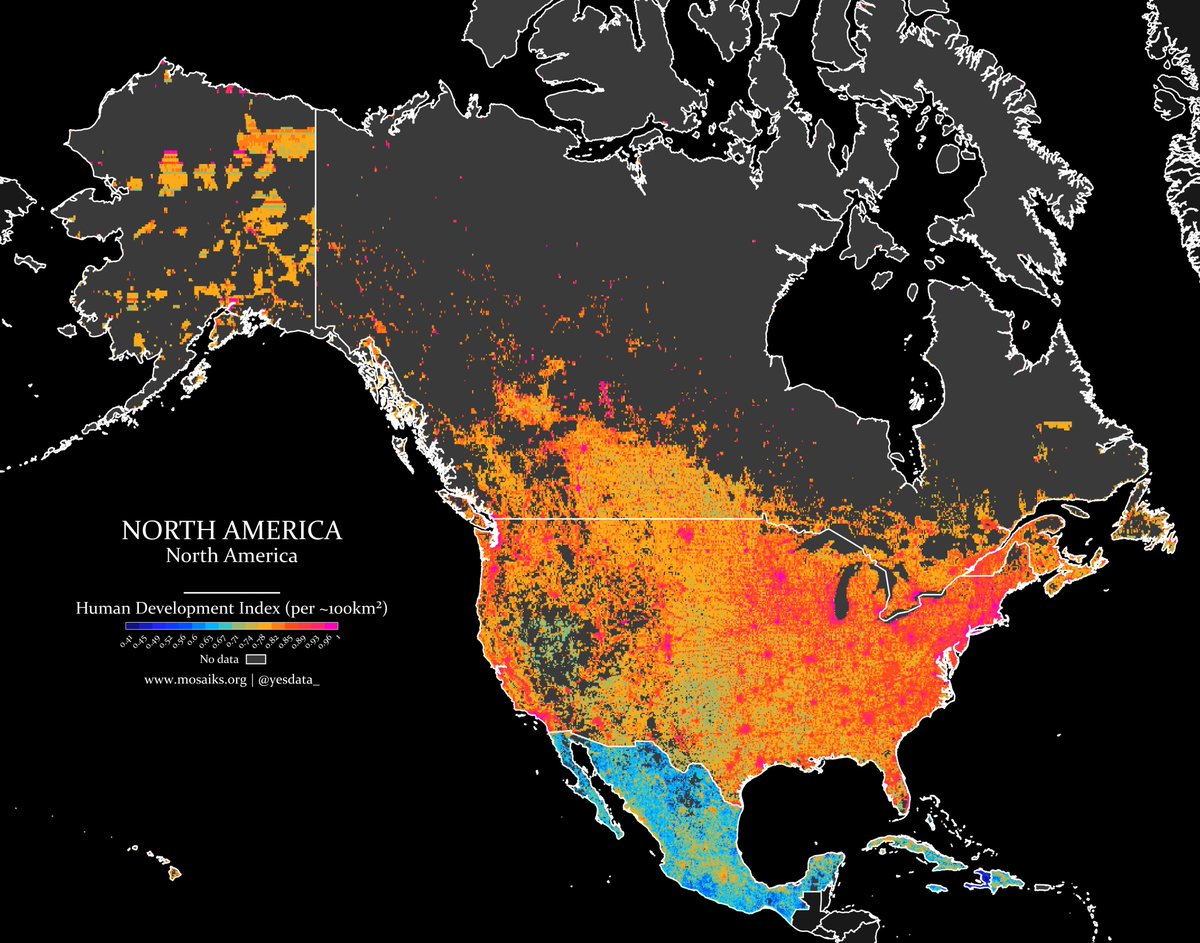 👨‍🌾 Series: HDI (No. 6) - North America

The Human Development Index assesses development via health, education, and living standards. The dataset contains anomalies. Values are estimates.

🔧 Tools: Python (Rasterio, Rioxarray, Shapely)
