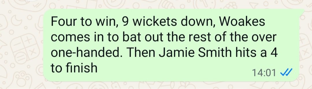 Texted this to my friend 3 hours ago. It's on isn't it?

#bbccricket #ENGvIND